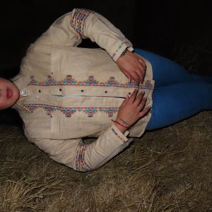 Jaqueta Jeans bordada