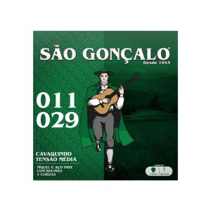 ENCORDOAMENTO SAO GONCALO PARA CAVAQUINHO COM BOLINHA (JOGO COMPLETO) GRATIS PALHETA E CORDA EXTRA