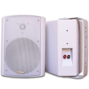 CAIXA SOUNDVOICE SOM AMBIENTE OT-65 OUTDOOR FALANTE DE 6" - 70 WATTS RMS - BRANCA COM SUPORTE