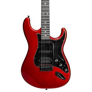 GUITARRA TAGIMA SMART-S VERMELHA - 2 CAPTADORES SINGLE E 1 HUMBUCKER - ESCALA ESCURA ESCUDO BK DUO