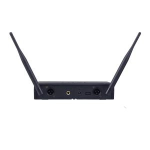 MICROFONE DYLAN SEM FIO UDX-02 - DUPLO DE MÃO - 1 RECEPTOR UHF COM 2 ANTENAS 2 BASTOES TRANSMISSORES EM UHF