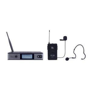 MICROFONE DYLAN SEM FIO UDX-03 - UM RECEPTOR COM UMA ANTENA, UM TRANSMISSOR -  UM HEADSET E UM LAPELA