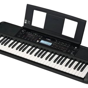 TECLADO YAMAHA PSR-E383-BRA 61 TECLAS SENSITIVAS, 650 SONS, 260 RITMOS