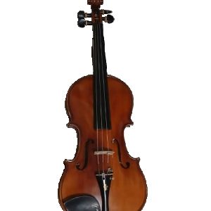 VIOLINO DE OFICINA AJUSTADO POR LUTHIER COM TAMPO DE ABETO MACIÇO 4/4 COM ESTOJO, ARCO E BREU