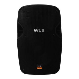 CAIXA WLS ATIVA S-12 - 250 WATTS RMS EM 4 OHMS - FALANTE DE 12" E DRIVE DE TITANEO - USB + BLUETOOTH - EQUAL 5 BANDAS - ALIMENTA PASSIVA - PRETA