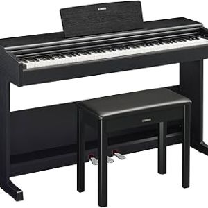 PIANO YAMAHA YDP-105 ARIUS COM MOVEL, PEDAL TRIPLO E BANQUETA